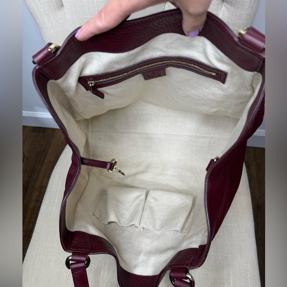 Authentic Gucci SoHo bag burgundy leather - Picture 13 of 16